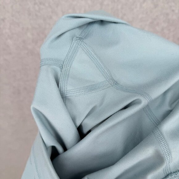 Girlfriend Collective High Rise Diana Biker Short Size S Sky Blue Tie Waist EUC - Picture 5 of 9